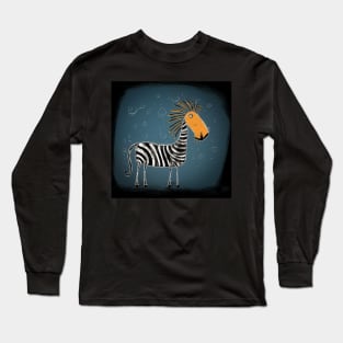 Elegant Zebra Stripes Long Sleeve T-Shirt